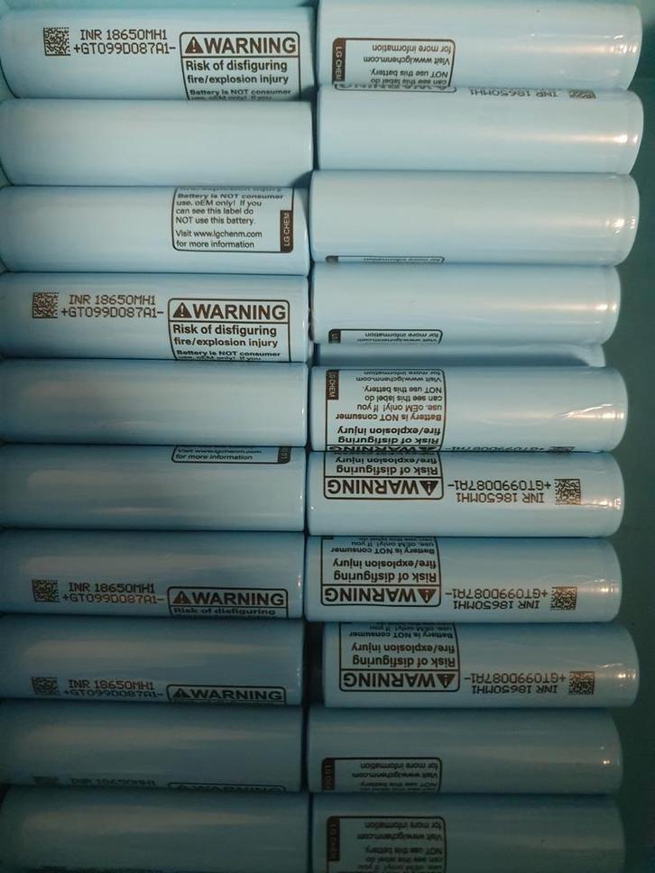 LG MH1 18650 cellen — 3200 mAh — lithiumbatterij voor draffi, Computers en Software, Netwerk switches, Zo goed als nieuw, Ophalen of Verzenden