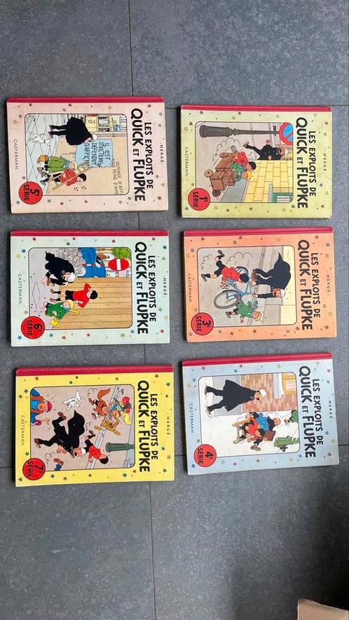 Hergé - Les exploits de Quick et Flupke 6 tomes, Boeken, Stripverhalen, Gelezen, Ophalen