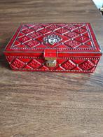 Vintage blikken doos jaren 50  met stempel, Verzamelen, Ophalen of Verzenden, Gebruikt, Overige, Overige merken