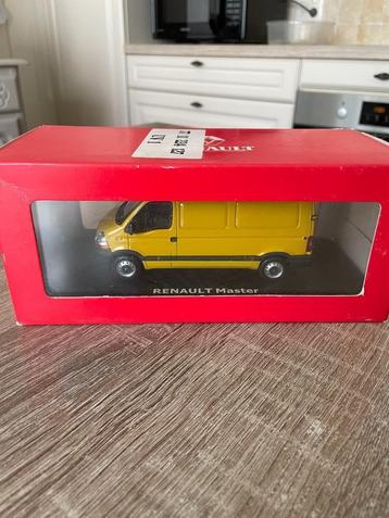 Modelauto gele Renault Master bestelwagen beschikbaar voor biedingen