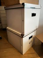 2 opbergdozen stevig karton ikea, Ophalen, Zo goed als nieuw