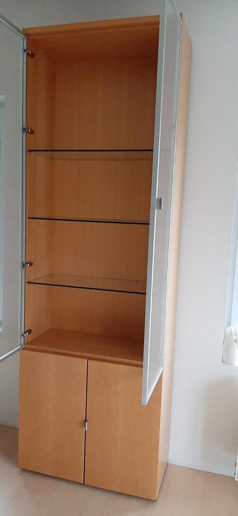 Meuble HULSTA Mativa modèle Movado en hêtre, Huis en Inrichting, Kasten | Vitrinekasten, Zo goed als nieuw, Glas, Ophalen