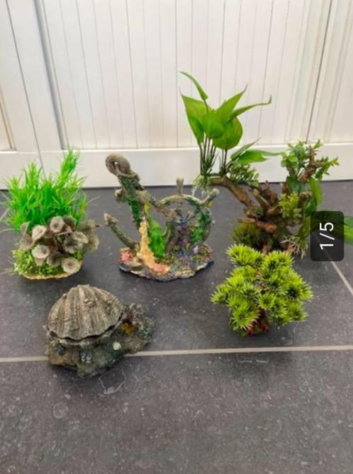 Aquarium decoratie planten, Dieren en Toebehoren, Vissen | Aquaria en Toebehoren, Gebruikt, Sierelement, Ophalen