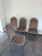 4 vintage chroom stoelen, Enlèvement, Utilisé