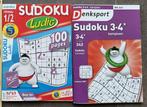 2 puzzelboekjes: sudoku (nieuw), Hobby en Vrije tijd, Denksport en Puzzels, Nieuw, Overige typen, Ophalen of Verzenden