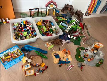 Xxl groot lot playmobil ( meer dan 100 popjes + sets ), Enlèvement, Comme neuf, Ensemble complet