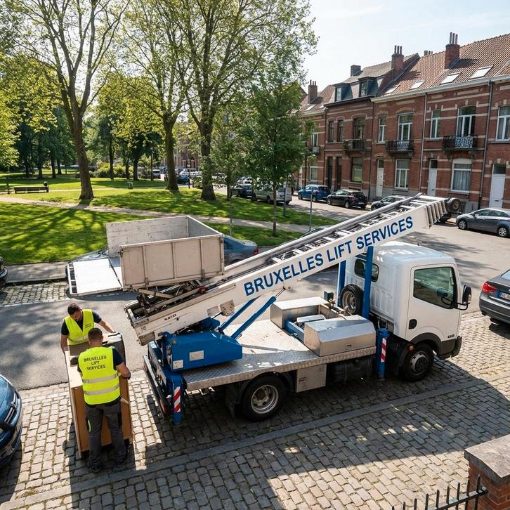 Lift déménagement Bruxelles – Monte-meubles avec opérateur, Diensten en Vakmensen, Verhuizers en Opslag