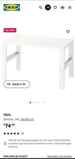 verstelbare Ikea bureau, Huis en Inrichting, Bureaus, Ophalen, Gebruikt, Bureau