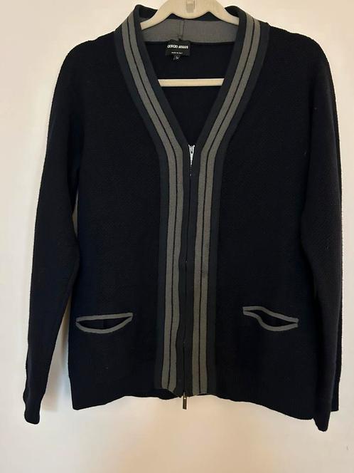 Giorgio Armani cardigan laine bleu et gris IT 54 FR 50 M, Vêtements | Hommes, Pulls & Vestes, Bleu