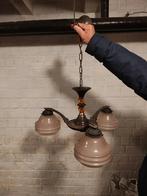 Hanglamp met 3 glazen bollen, Antiek en Kunst, Ophalen