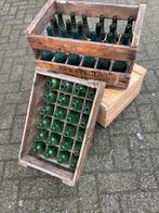 Mooie oude bierkisten ,met hele oude bierflesjes, Ophalen, Gebruikt