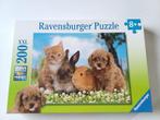 Puzzel schattige babydieren 200 stukken, Ophalen of Verzenden, Meer dan 50 stukjes, Zo goed als nieuw, 6 jaar of ouder