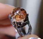Ziver reptiel-like unieke gothic ring met Phantom kristal, Handtassen en Accessoires, Ringen, Ophalen of Verzenden, Nieuw