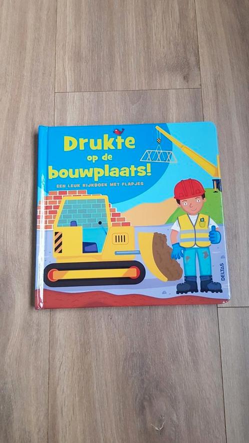 Drukte op de bouwplaats!, Livres, Livres pour enfants | 4 ans et plus, Comme neuf, Enlèvement ou Envoi