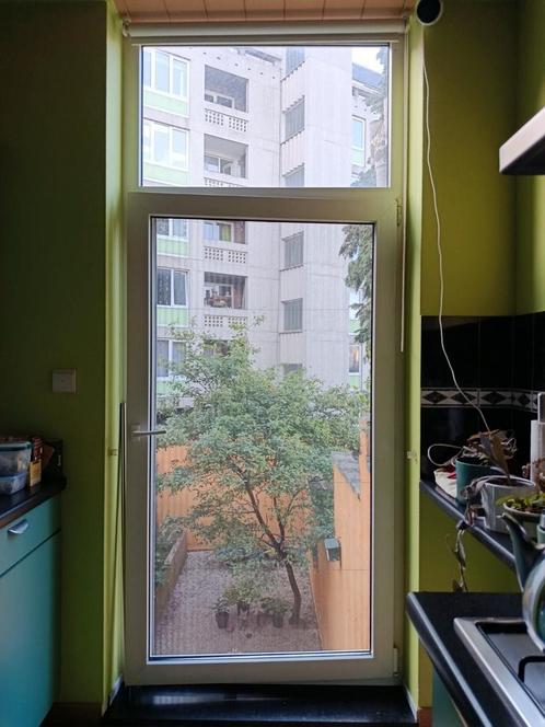 PORTE FENÊTRE MET HOR - BESCHIKBAAR OP 11/08, Doe-het-zelf en Bouw, Raamkozijnen en Schuifdeuren, Gebruikt, Ophalen