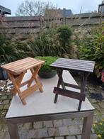 Twee opvouwbare krukjes in beuk om te schilderen, Doe-het-zelf en Bouw, Hout en Planken, Ophalen of Verzenden