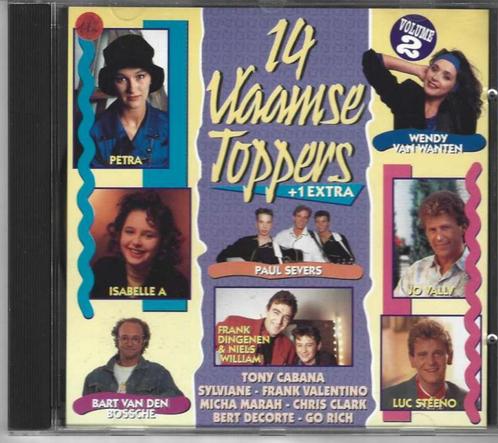 CD 14 Vlaamse Toppers + 1 extra vol 2, Cd's en Dvd's, Cd's | Nederlandstalig, Zo goed als nieuw, Pop, Ophalen of Verzenden