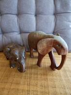Olifant uit hout., Verzamelen, Verzenden, Gebruikt