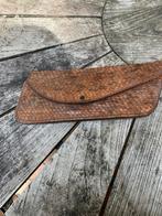 Envelop (handtas)in kroko leder 35x14 cm., Ophalen, Gebruikt, Bruin, Handtas