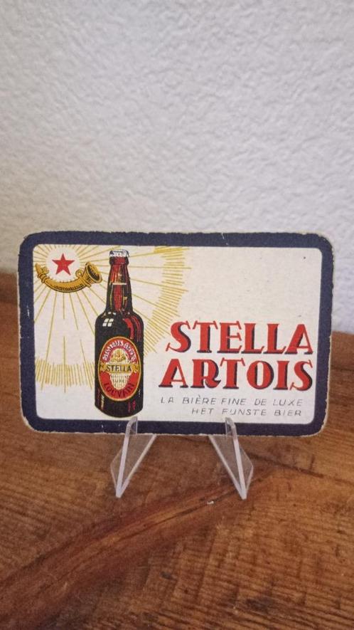 Brasserie bière ancienne carte à jouer Stella Artois, Collections, Marques de bière, Utilisé, Panneau, Plaque ou Plaquette publicitaire