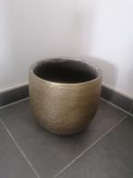 prachtige Bloempot goud + GRATIS binnen pot, Tuin en Terras, Bloempotten, Ophalen, Zo goed als nieuw, Binnen