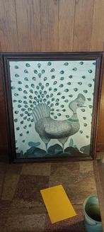 Schilderij op doek gesigneerd U/V. Thijs, 1980, 93x113, n351, Ophalen