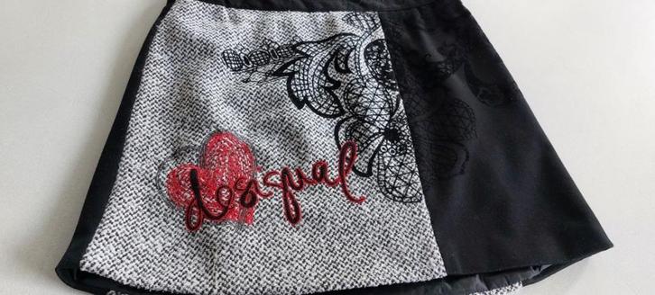 Winterrok Desigual, Kleding | Dames, Rokken, Zo goed als nieuw, Maat 38/40 (M), Zwart, Boven de knie, Ophalen