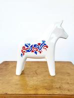 Vintage Ikea keramisch Dala paard, blauw & rood design, jare, Ophalen of Verzenden