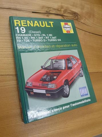 Livre manuel d'entretien Renault 19 Diesel - Haynes disponible aux enchères