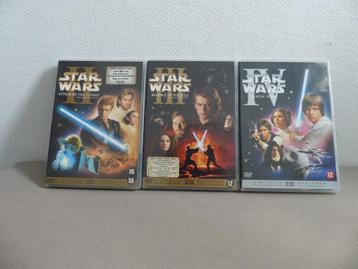 3 DVD Star Wars en parfait état 