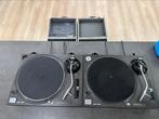 Paire 2x Technics SL-1210 MK2 quartz Noir Impeccable, Audio, Tv en Foto, Ophalen, Zo goed als nieuw, Technics