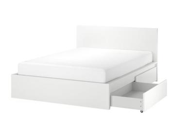 Bed met 4 lades en lattenbodem, wit beschikbaar voor biedingen