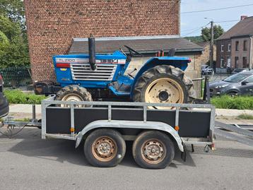 Dubbelassige aanhangwagen  beschikbaar voor biedingen