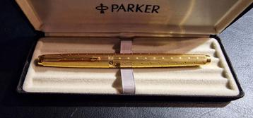 Stylo bille PARKER 75 Godron plaqué or  beschikbaar voor biedingen