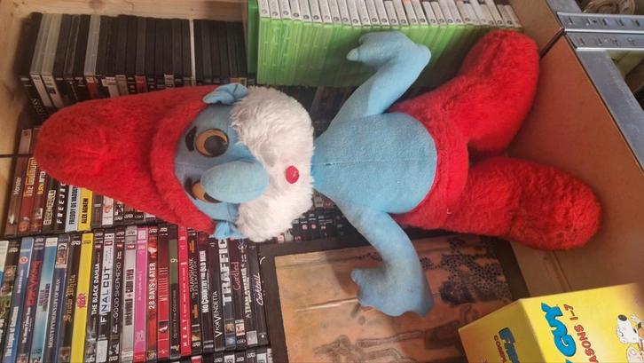 Grote Smurf Vintage Antiek Groot, Verzamelen, Beren en Cherished Teddies, Gebruikt, Ophalen of Verzenden