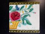 Art Nouveau tegel 62, Antiek en Kunst, Antiek | Keramiek en Aardewerk, Ophalen of Verzenden