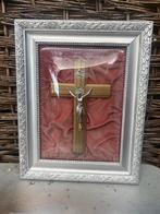 Prachtige religieuze kader in glas, Ophalen of Verzenden