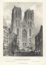 1837 - Bruxelles Ste Gudule / Brussel Sinte Goedele, Antiek en Kunst, Kunst | Litho's en Zeefdrukken, Ophalen of Verzenden