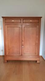 Kast eikenhout massief* (2/2) CF, Huis en Inrichting, Kasten | Wandmeubels, Ophalen, Gebruikt, Met deur(en), 100 tot 150 cm