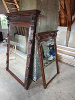 Twee antieke Mechelse spiegels, 100 à 150 cm, Rectangulaire, 150 à 200 cm, Enlèvement