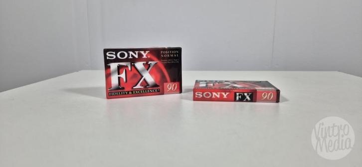 Sony FX90 Cassettebandje | 90 Minuten | Tape | Nieuw, Cd's en Dvd's, Cassettebandjes, Nieuw in verpakking, Onbespeeld, 2 t/m 25 bandjes
