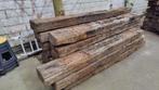 Bielzen (houten balken) 260x22x15cm, Tuin en Terras, Ophalen, Gebruikt, Hardhout, 250 cm of meer