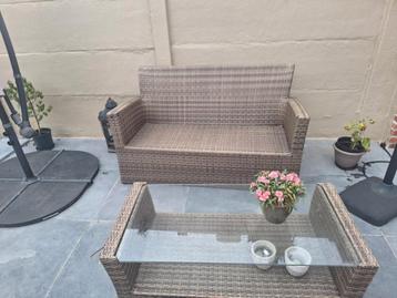 Loungeset  4 a 5 personen, Enlèvement, Utilisé, 5 places, Sets de jardin