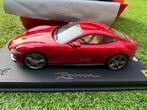 FERRARI ROMA COUPE 2019 ROSSO PORTOFINO 1/18 BBR P18185C, Ophalen of Verzenden, Zo goed als nieuw, Auto, Autoart
