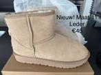 Nieuw! Beige laarsjes van leder maat 41, Beige, Lage of Enkellaarzen, Nieuw, Ophalen of Verzenden