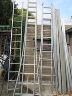 ladders dubbele en enkel, Doe-het-zelf en Bouw, Ladders en Trappen, Ophalen, Gebruikt, Ladder