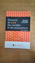 Elementen van het vennootschaps- en verenigingsrecht, Ophalen of Verzenden, Zo goed als nieuw, Hoger Onderwijs, Anthemis