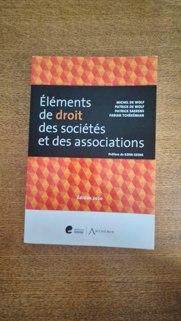 Elementen van het vennootschaps- en verenigingsrecht, Boeken, Studieboeken en Cursussen, Zo goed als nieuw, Hoger Onderwijs, Ophalen of Verzenden