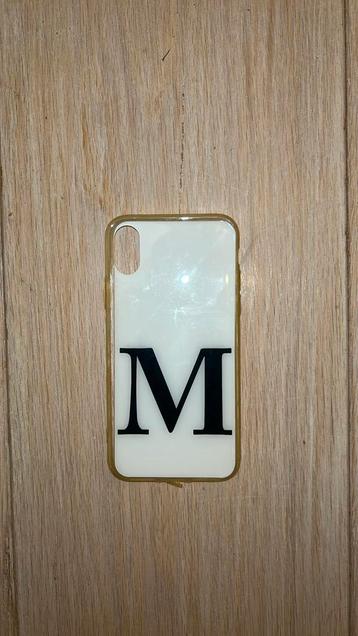 Coque pour iPhone X Lettre M, Enlèvement ou Envoi, Comme neuf, IPhone X