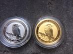 2021 Aus - Kookaburra - 1/10 oz gold + 1/10 oz platinum, Postzegels en Munten, Edelmetalen en Baren, Ophalen of Verzenden, Goud